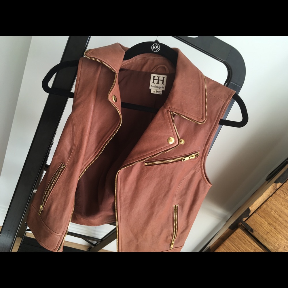 Haute Hippie Leather Vest
